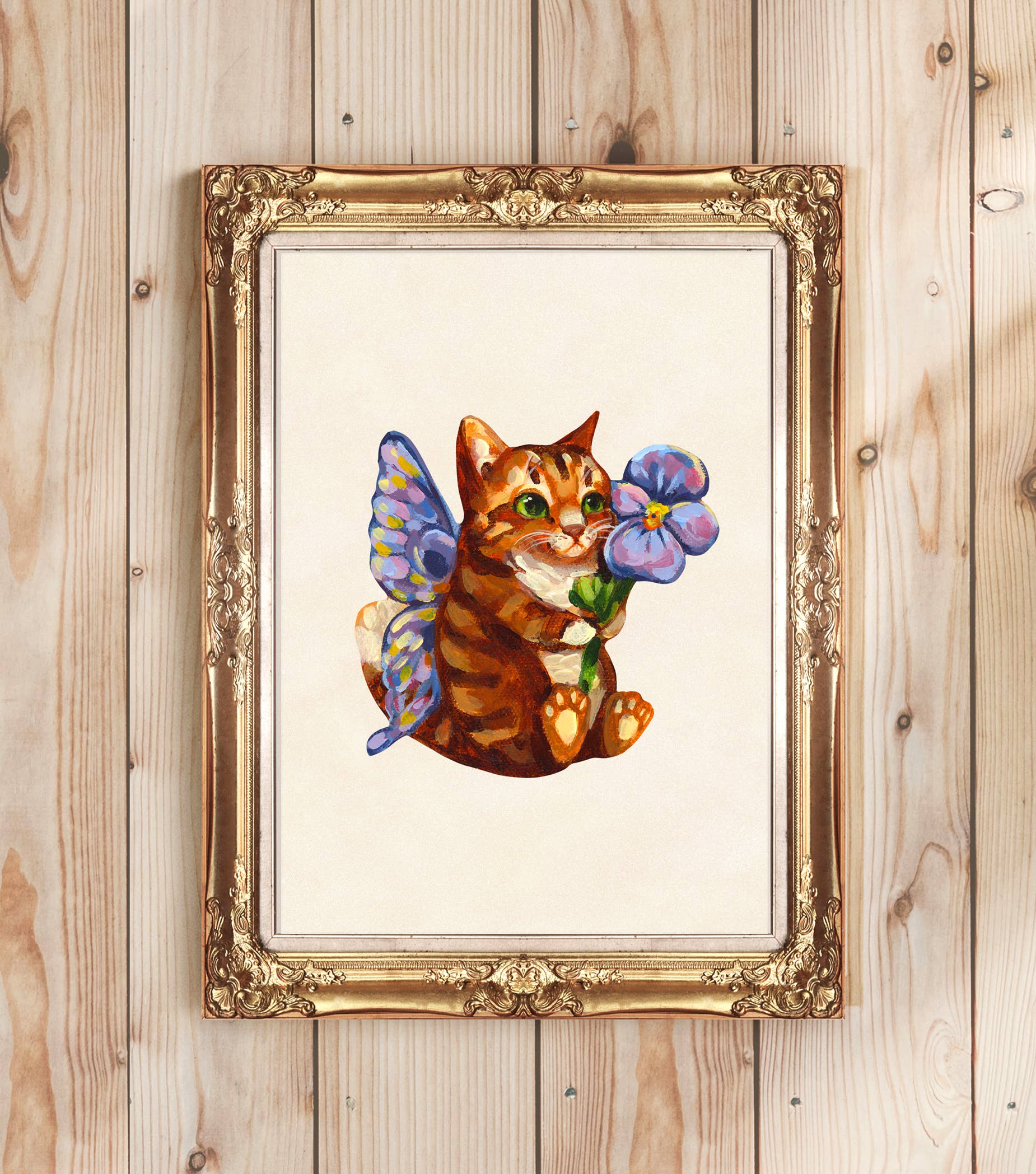 Doro Marcello - Wholesale Art Print - Fairy Cat Art Print | 5x7'' | Cute Whimsical Animal Wall Art2
