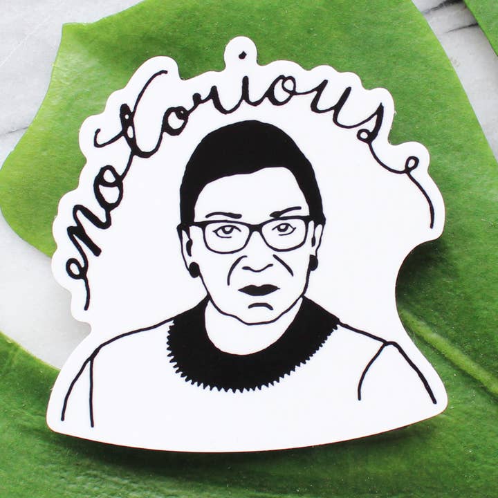 Pegatina Notorious RBG para venta al por mayor de Guy Piper Handmade