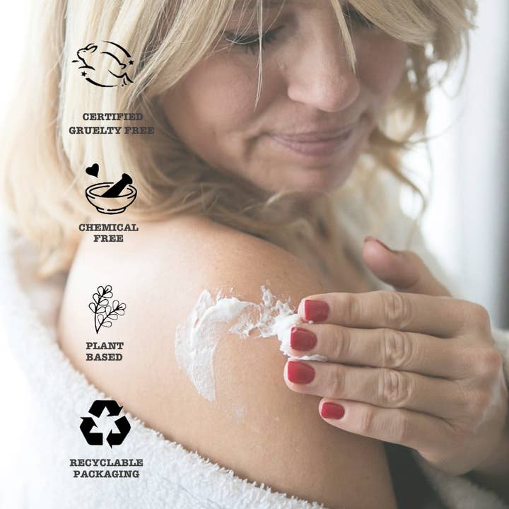 Spinster Sisters Co. / Old Salt Grooming Supply – Bálsamo/manteiga corporal por atacado – Loção de Manteiga Corporal a Granel (60 oz): Manteiga de Karité de Comércio Justo5