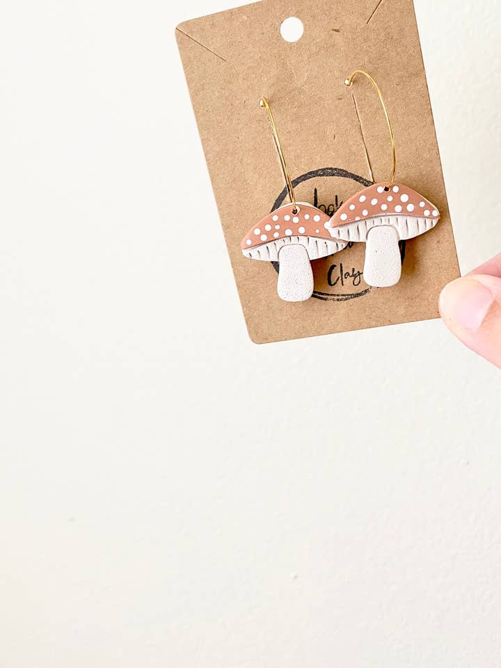 Clay Shroom Hoop for wholesale by Hooks and Clay