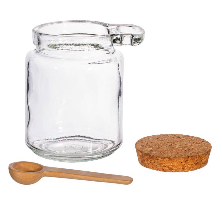 Sass & Belle Europe - Wholesale Jar - Small Jar with Cork Lid and Spoon