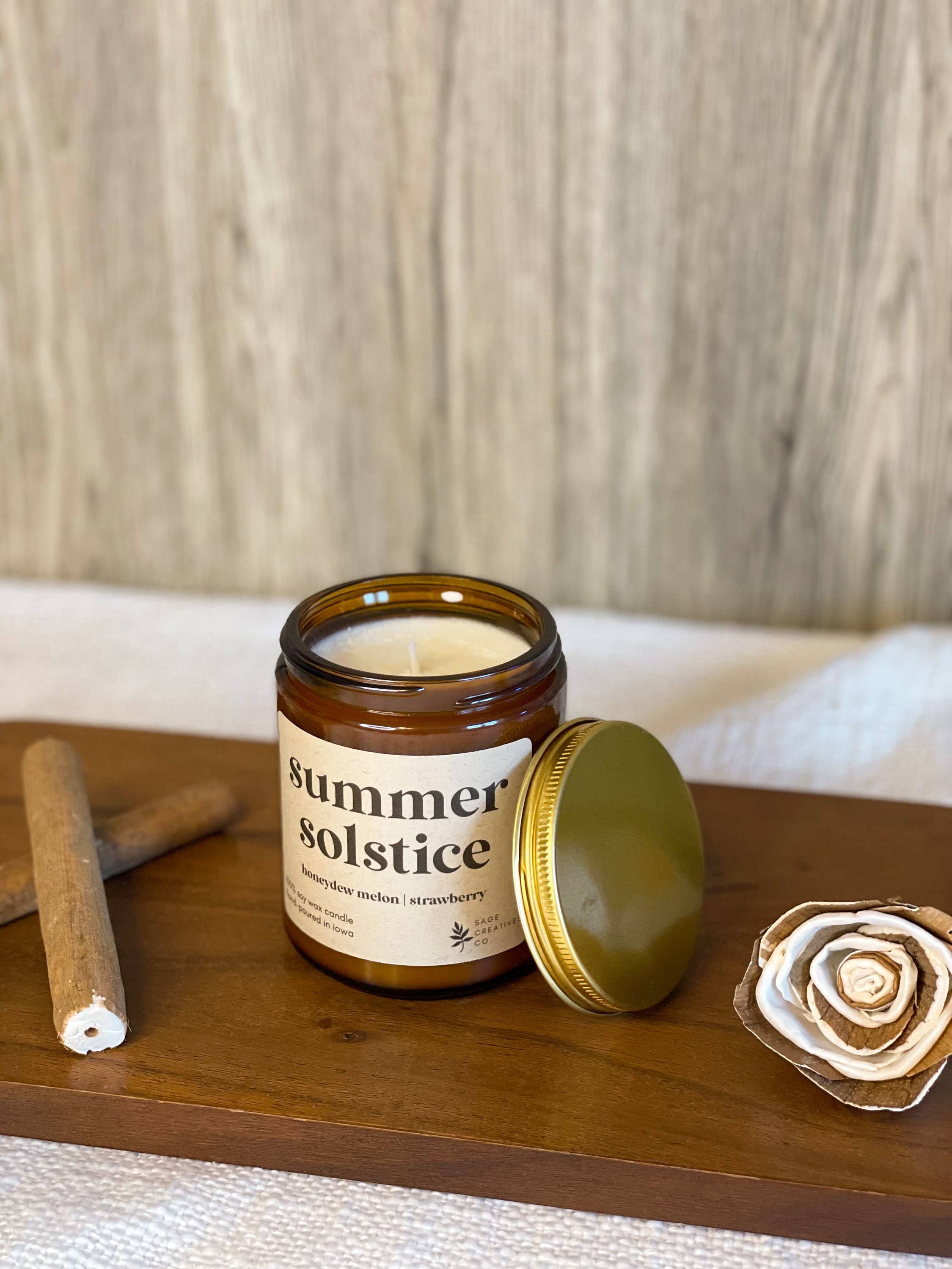 Sage Candle Co. - Vente Bougie en bocal - Solstice d'été - Bougie 100% cire de soja2