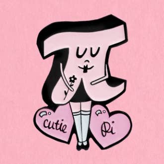 Cutie Pi emalje reversnål for engroshandel hos Kate Gabrielle