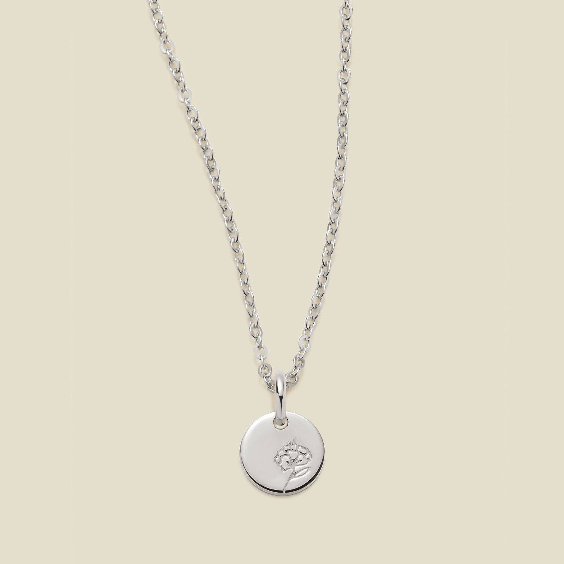 Made By Mary – Großhandel Kette mit Anhänger/Charm – Mini Geburtsblumen-Halskette7