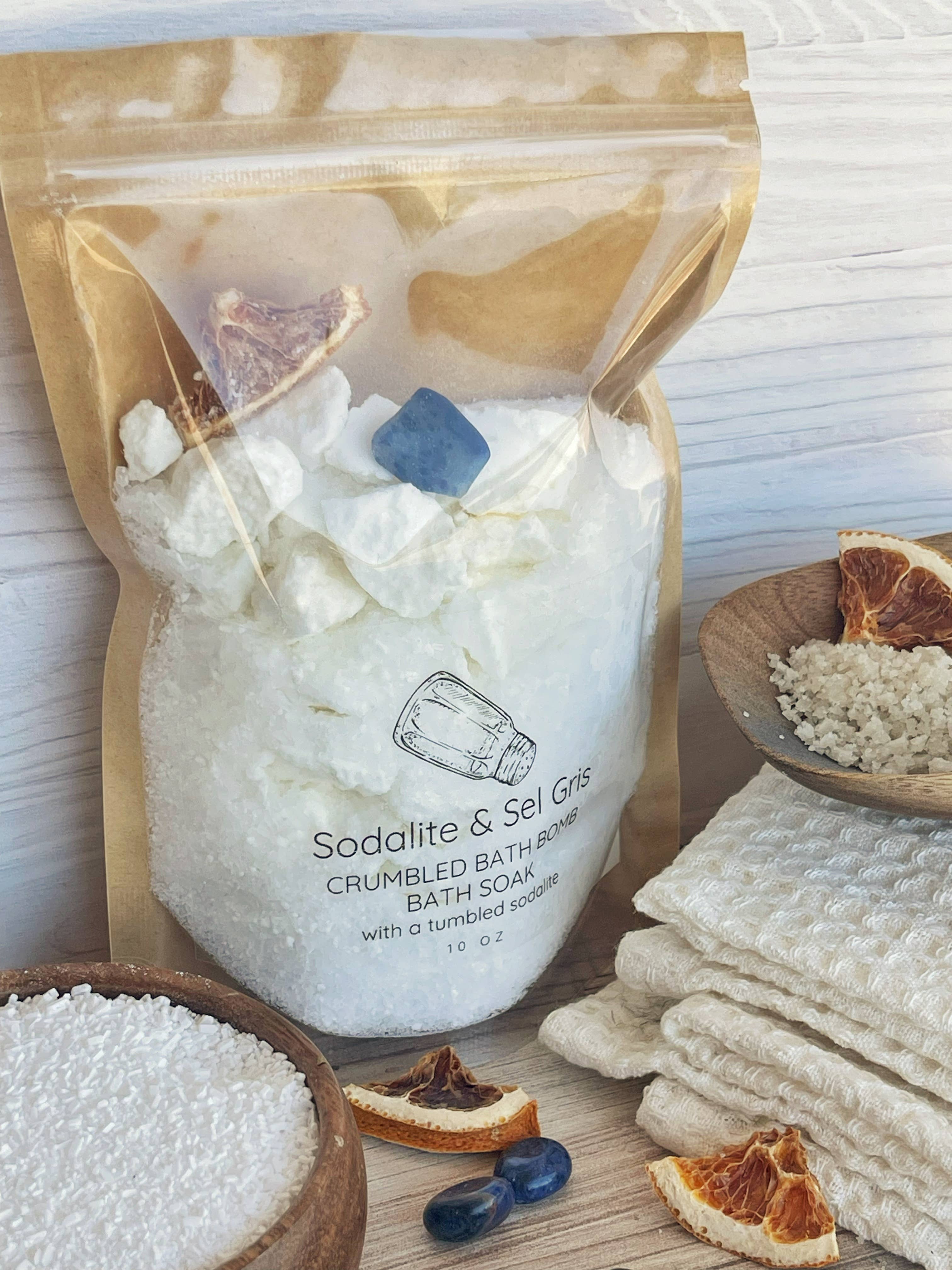 Rage Gems & Jewelry - Wholesale Bath Soak/Milk - Sodalite & Sel Gris Crumbled Bath Bomb Bath Soak7