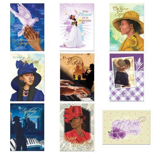African American Expressions - Venta al por mayor Tarjetas de felicitación - Surtido de tarjetas para toda ocasión AOAB720 #7201