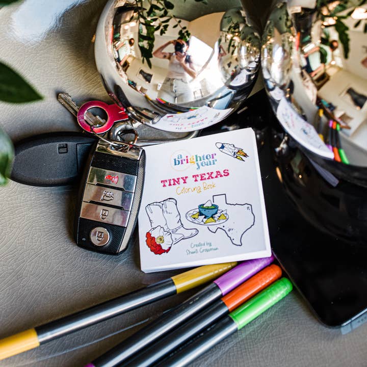 A Brighter Year - Wholesale Coloring Book - Adult - Tiny Texas Themed Illustrations Mini Coloring Book for Adult17