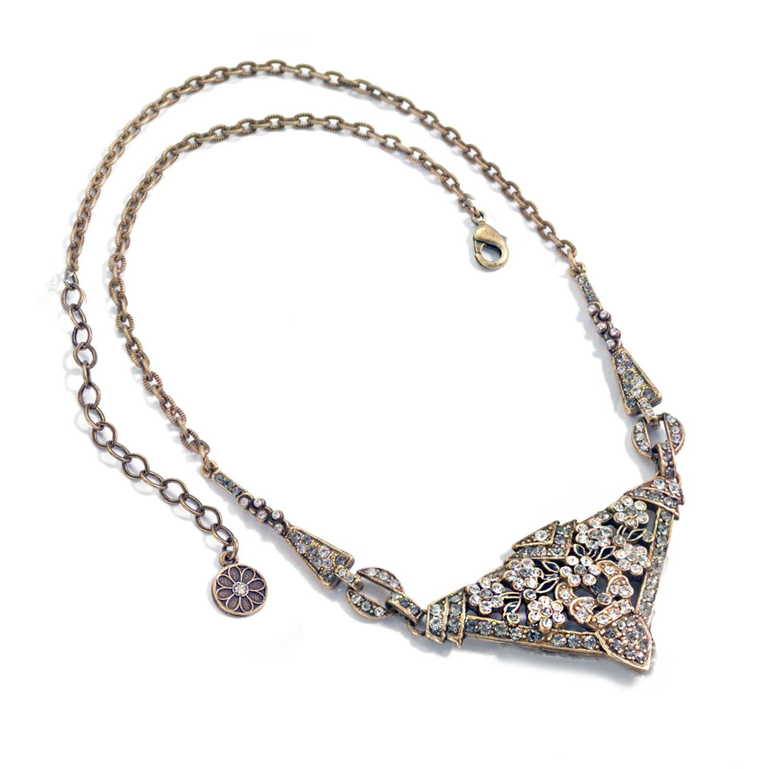 Sweet Romance Jewelry – wholesale Hänge-/berlockhalsband – Art Deco Triangel Frans Gatsby Halsband N12040