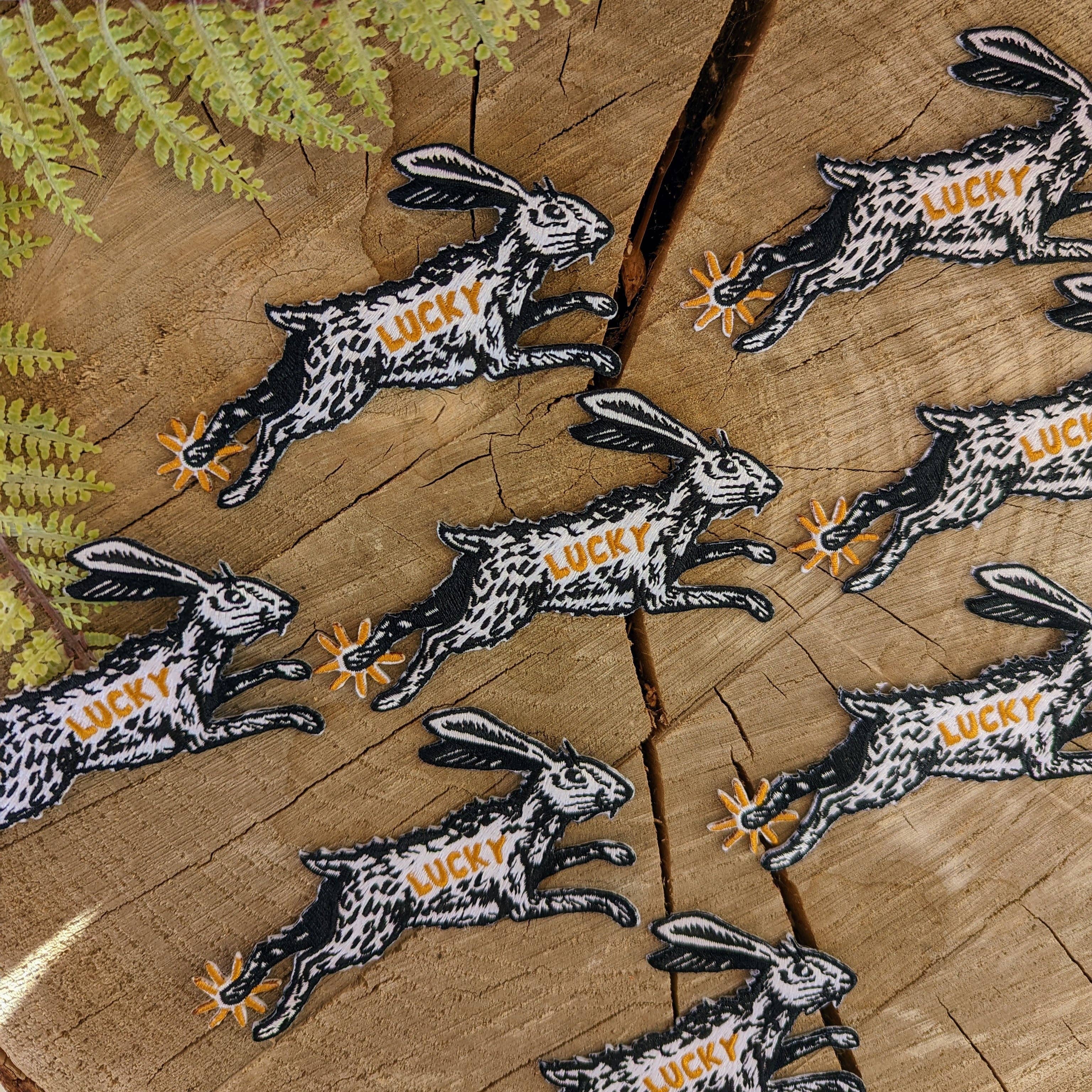 ilikesara | art + goods - Wholesale Patch - iron-on patch | lucky rabbit's foot - 4.3" x 2.8"3