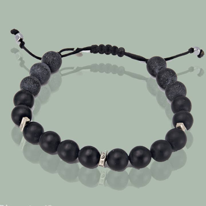 Platon black onyx 2223 men's bracelet for wholesale by LOetMA