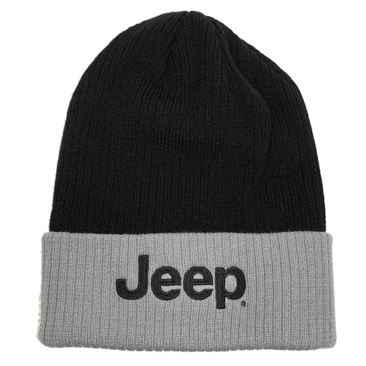 Gorra - Jeep Flip Knit - Gris/Negro para venta al por mayor de Detroit Shirt Co.