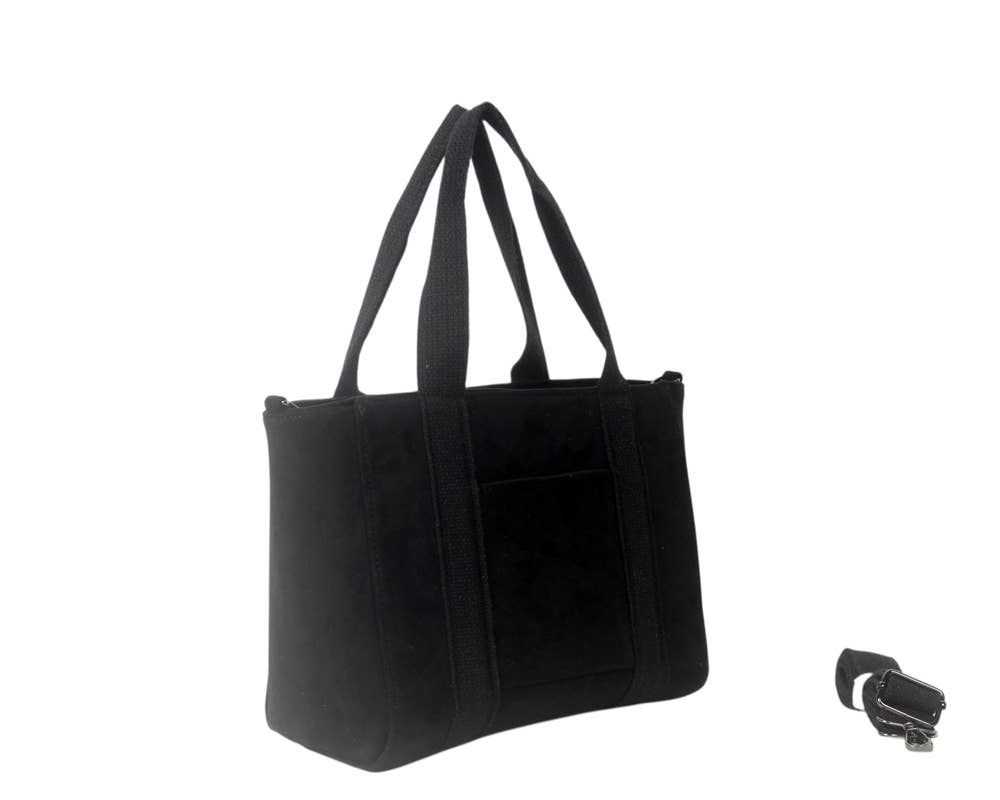 MIA LAROUGE - Wholesale Shoulder Bag - Women's - HAND BAG WITH SHOULDER STRAP. SUEDE MATERIAL.2