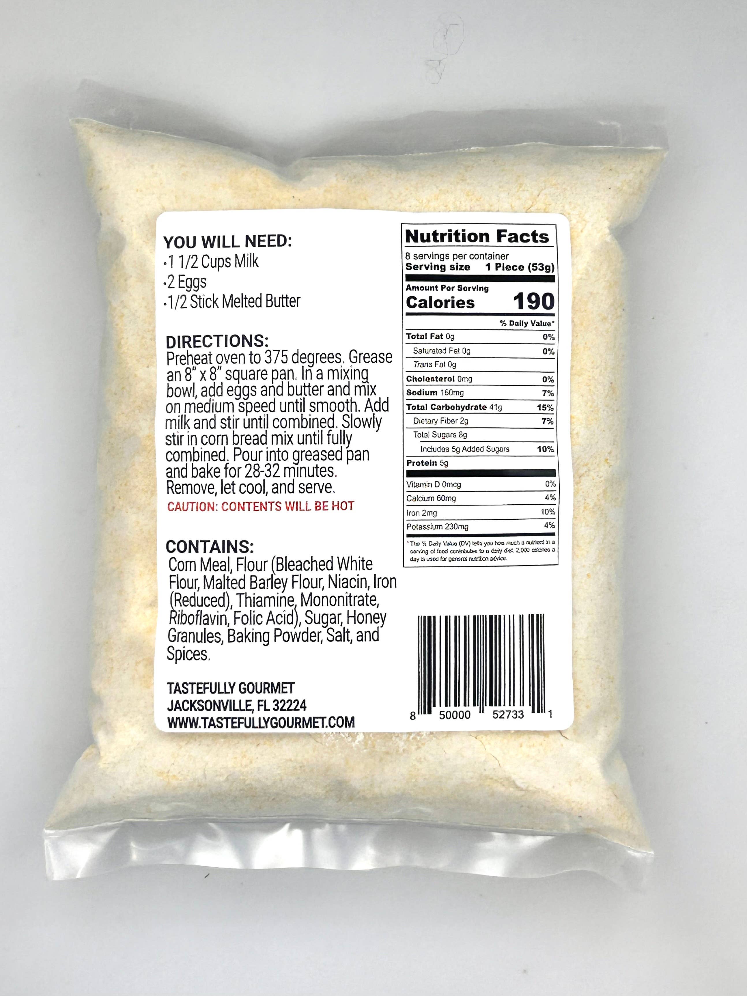 Tastefully Gourmet - Vente Mélange pour pain - Mélange à pain au maïs et au miel1