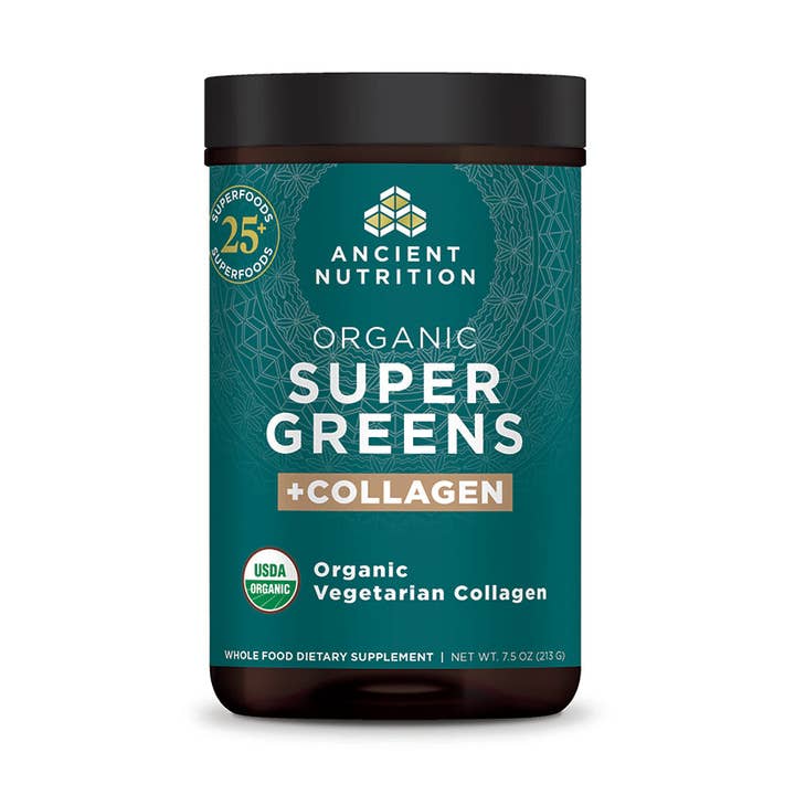 Black Organic SuperGreens + Collagen | Powder (25 Servings) for wholesale on Faire0