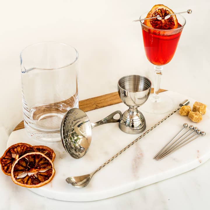 A Bar Above - Wholesale Bar Tool - Stirred Craft Cocktail Set - 10 Piece Stainless Steel2