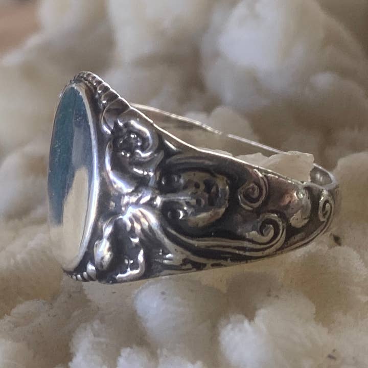 Maggie McFarland Design-Lulu LaRock - Wholesale Signet Ring - A-Gorgeous Signet Ring Art Nouveau Figural1