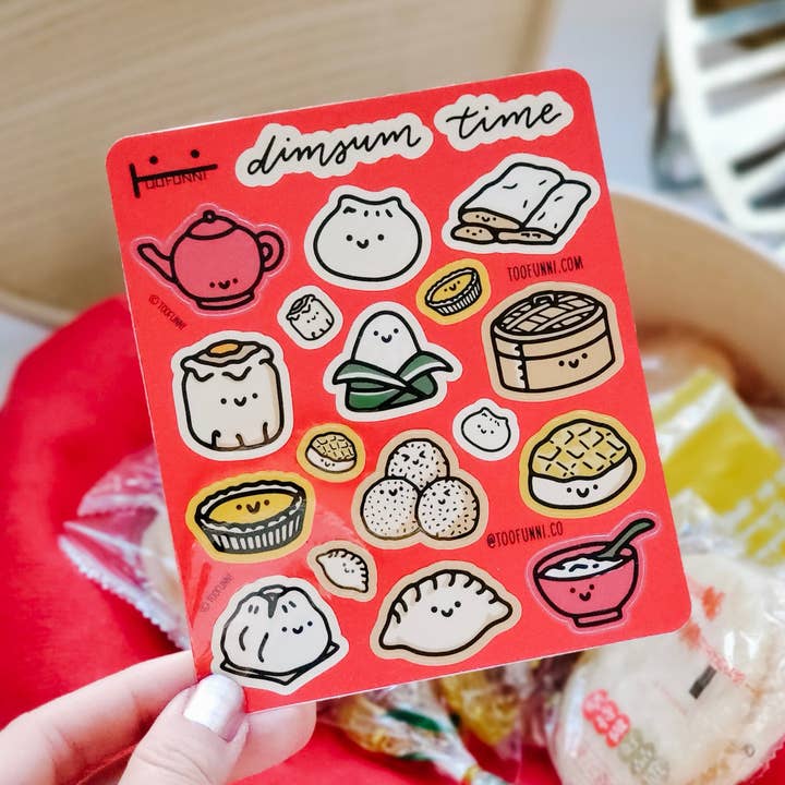 DIMSUM TIME - Vinyl Sticker Sheet for wholesale by Toofunni