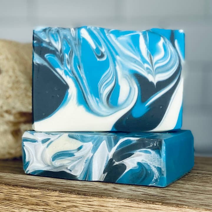 Cool Water Men's Vegan Handmade Soap for wholesale by My Little Soapbox