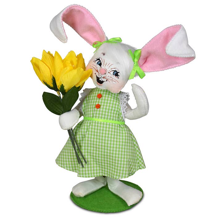 8in Girl Bunny with Tulips for wholesale by Annalee