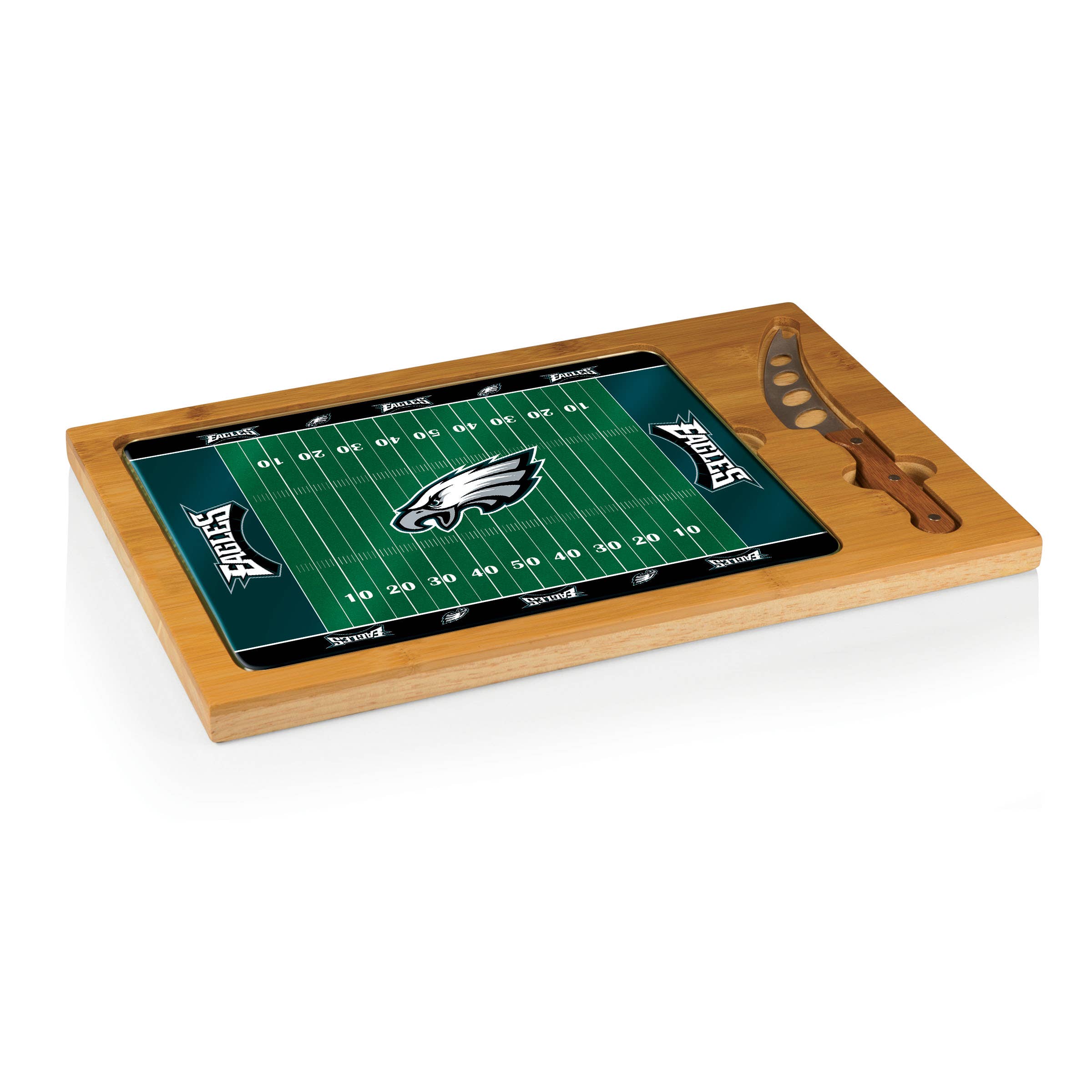 Parawood Bamboo Philadelphia Eagles Icon Glass Cutting Board for wholesale on Faire0