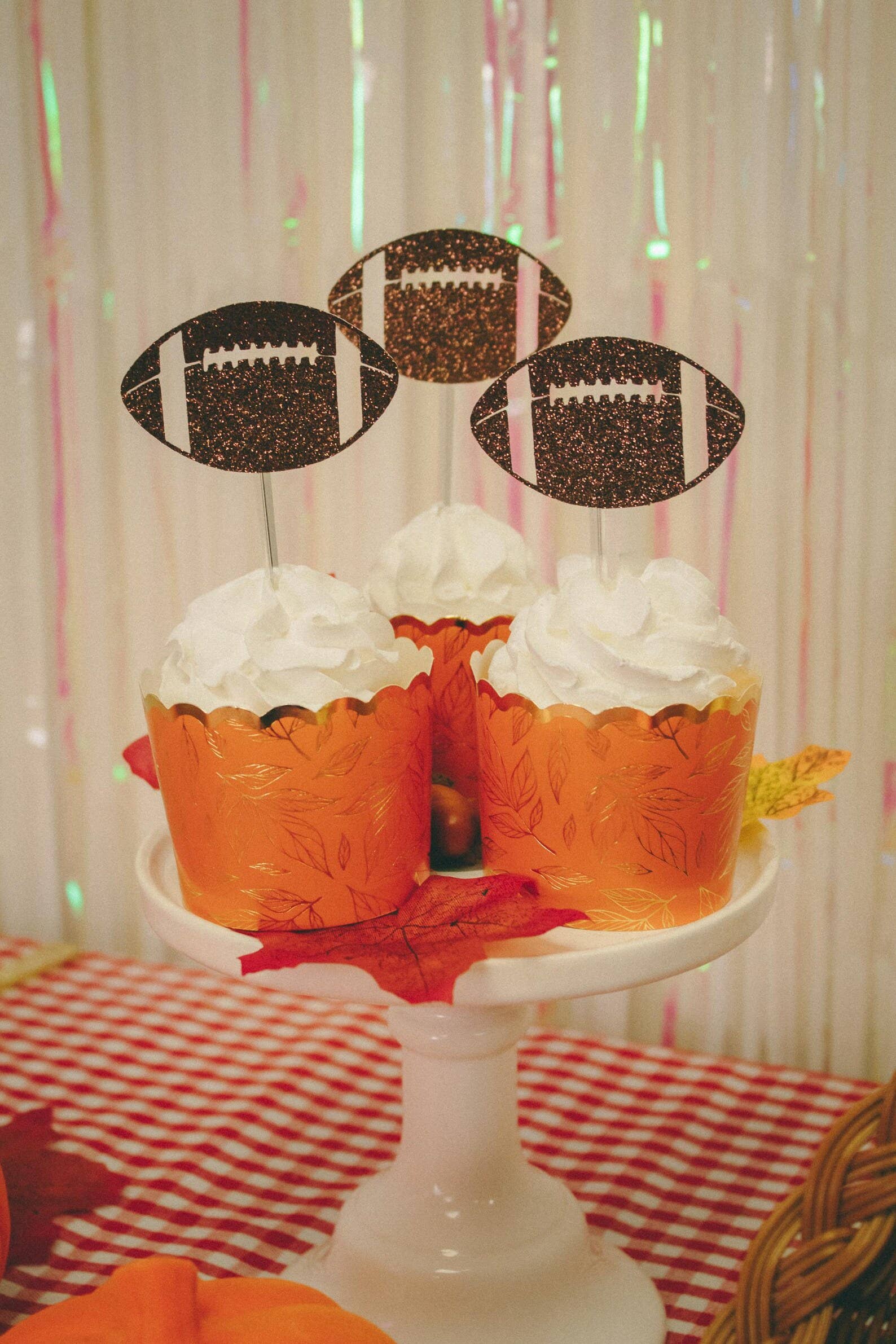 Ninalem's Party - Vendita all'ingrosso Topper per torte/cupcake - Topper da calcio per cupcake, torte, taglieri di salumi0