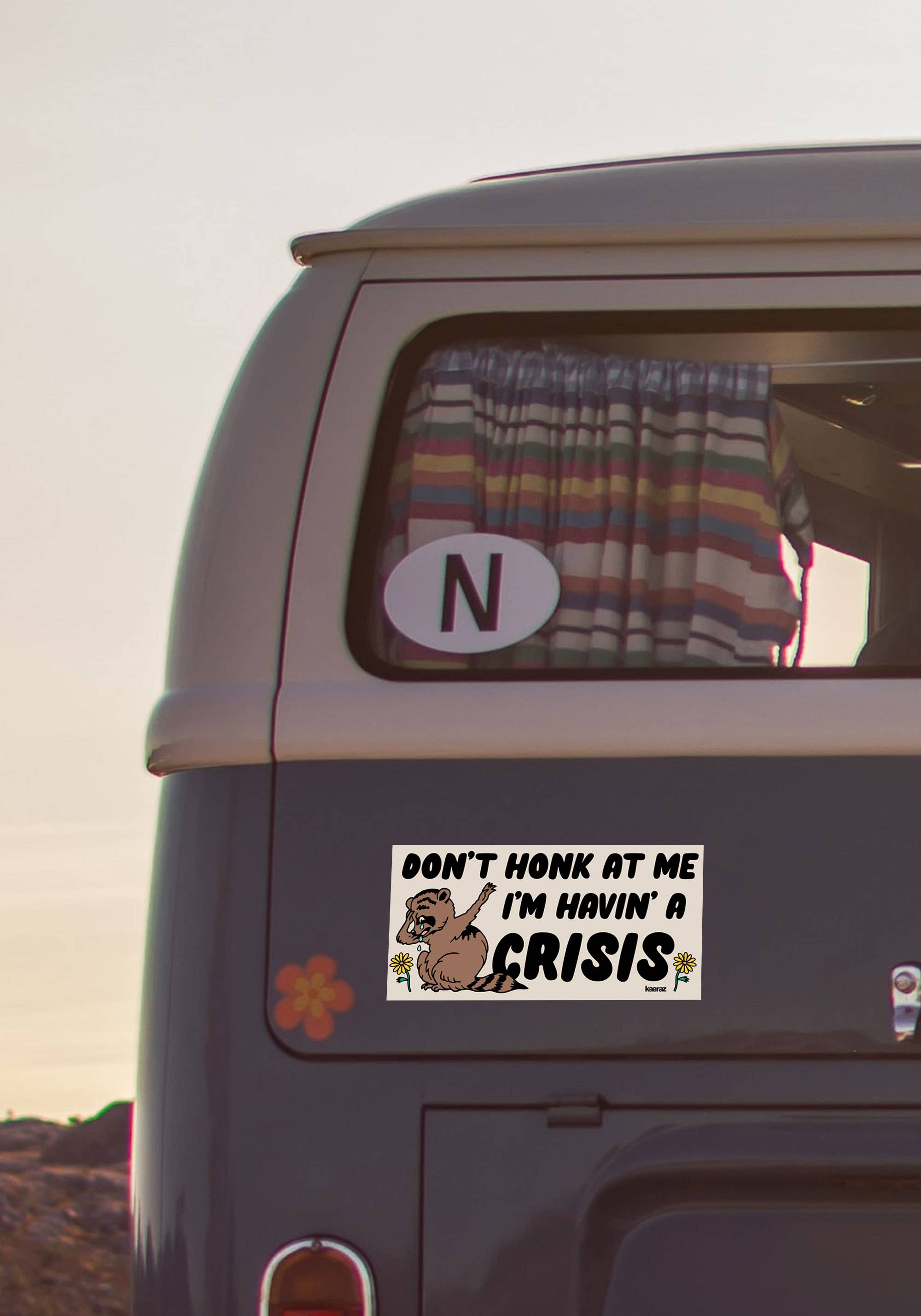 kaeraz - Wholesale Sticker - Havin' A Crisis Bumper Sticker5