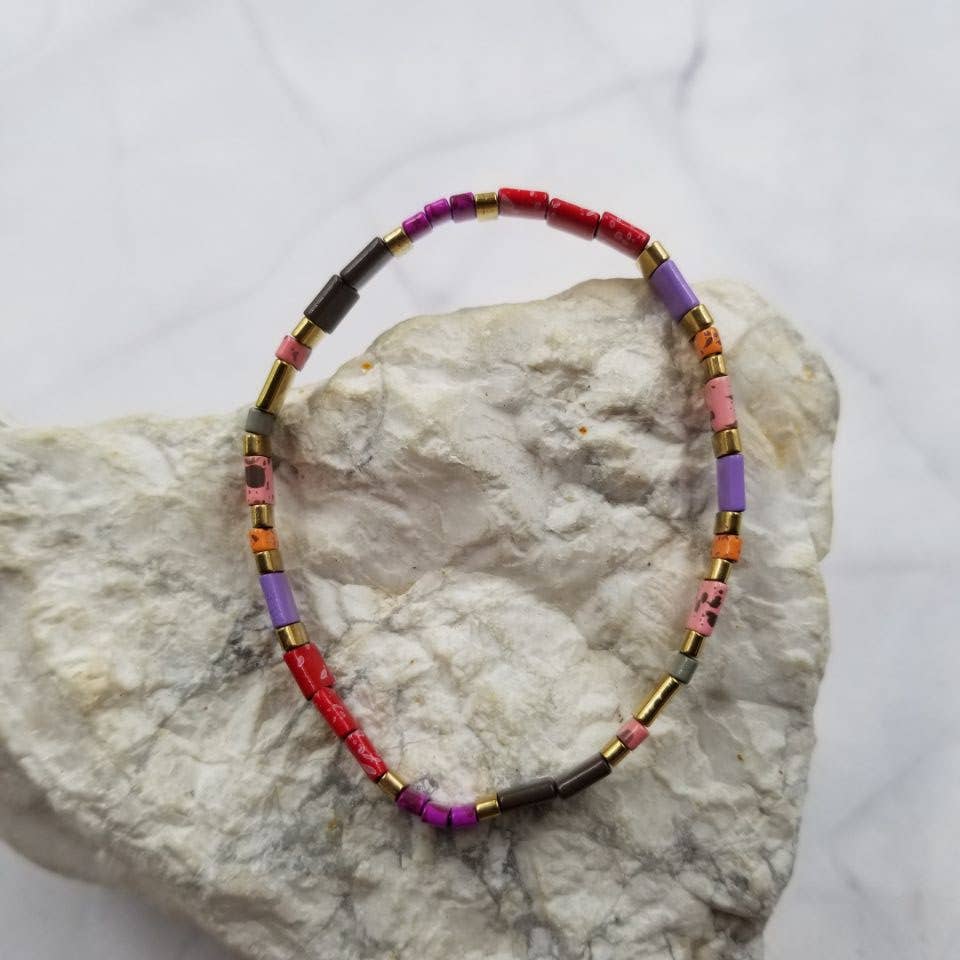 The Pretty Jewellery - Wholesale Beaded Bracelet - Summer Colorful Tila Beaded Bracelets1