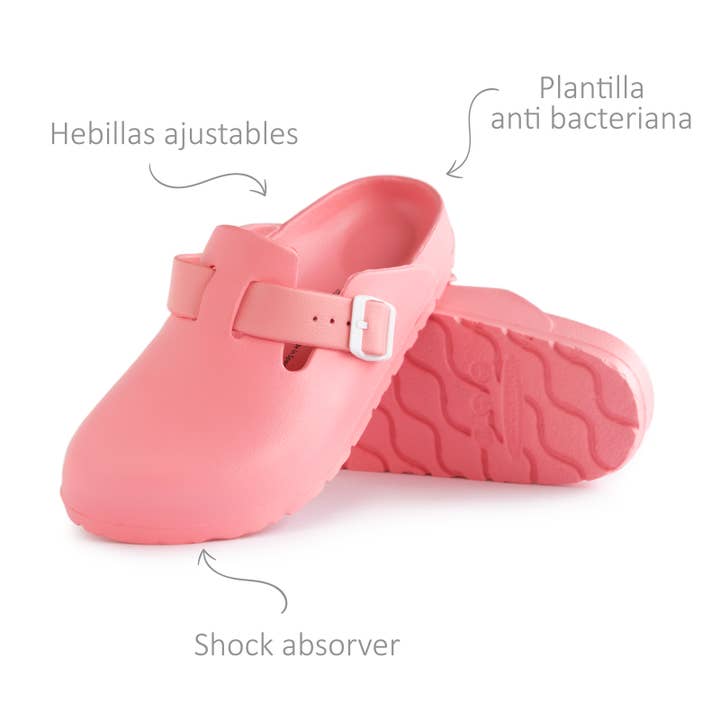 Avispas - Venta al por mayor Zuecos - Mujer - Desalia chicle rosa salmón Zueco mule bio EVA Avispas