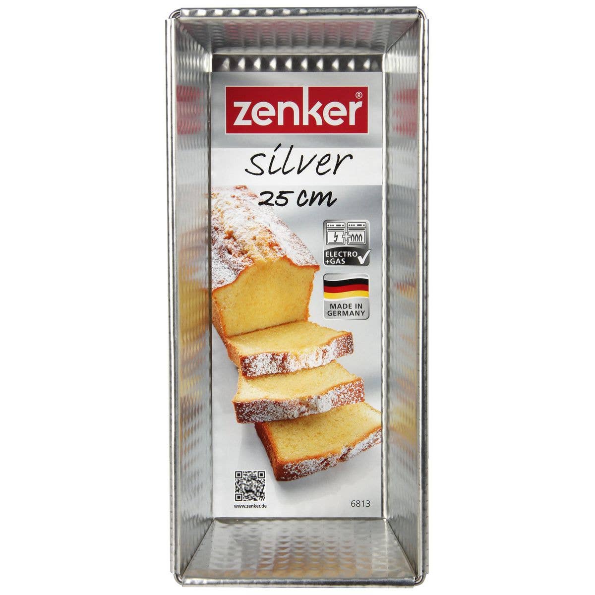 Zenker - Venta al por mayor Molde para tartas - Molde para tartas Zenker de acero estañado plateado 25,5 x 11,2 cm5