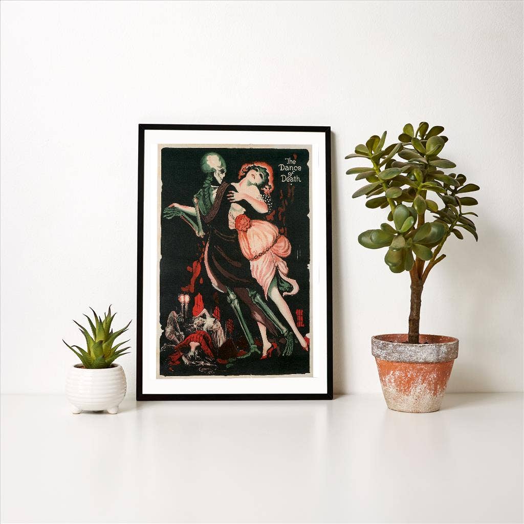 Found Image Press - Wholesale Art Print - Art Print PO-106 Dance of Death, Skeleton1