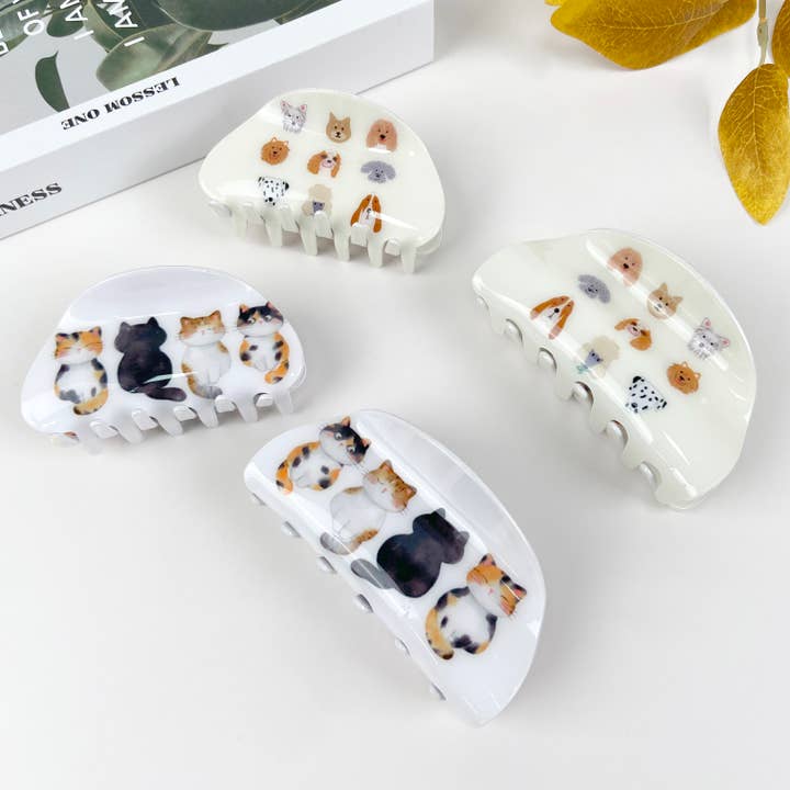 Half Moon Cat and Dog Hair Claw Clip for wholesale by mildstyles