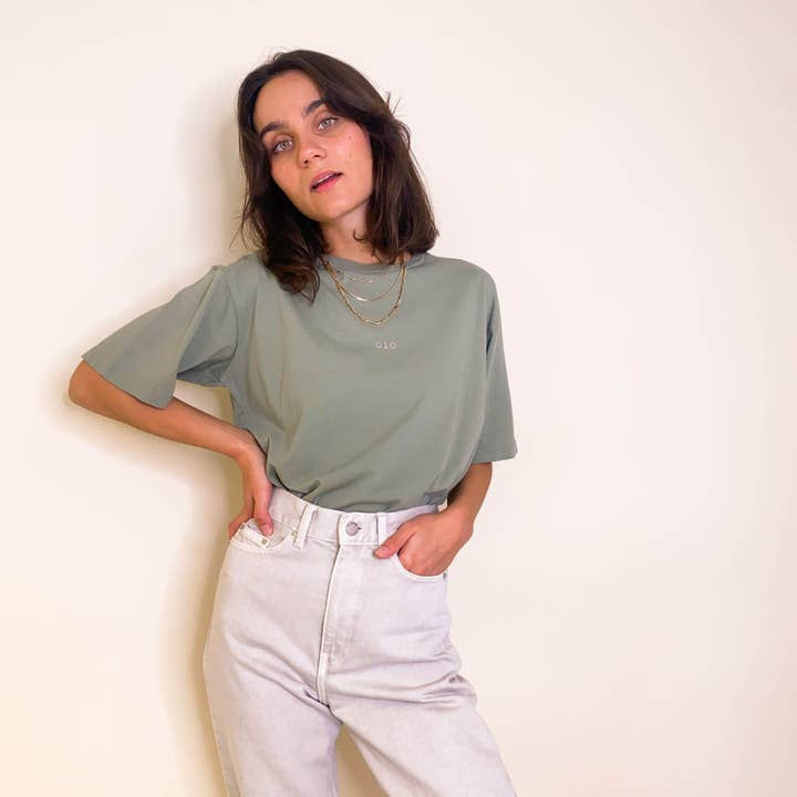 THE LISA TEE - 010 GREEN for wholesale by dash of daring