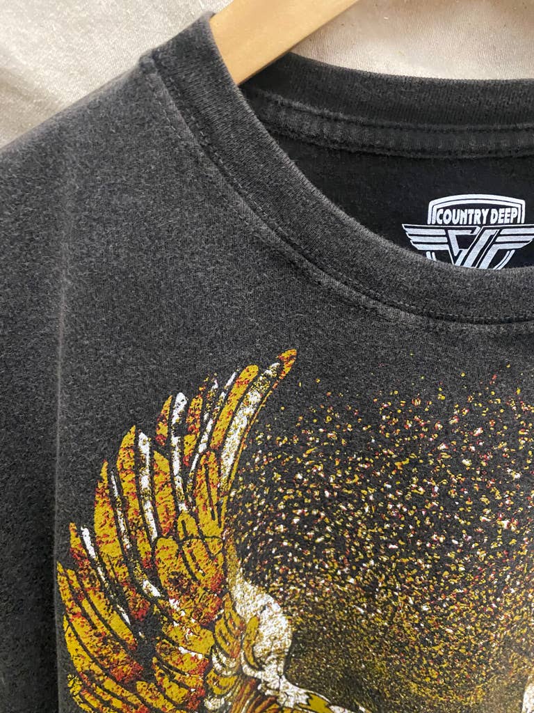 Country Deep Apparel - Vente T-shirt sérigraphié – femme - T-shirt court Born Free OVERSIZED inspiré des années 903