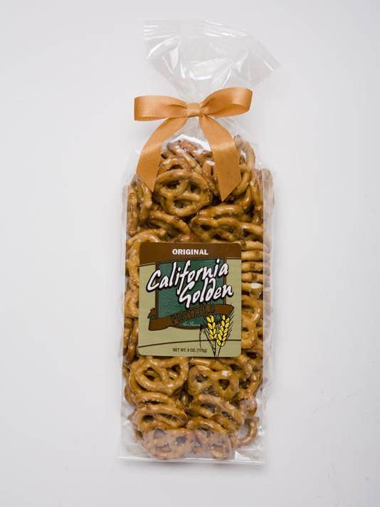 PLAIN MINI PRETZELS 6 OZ for wholesale by Thatcher's Gourmet Popcorn