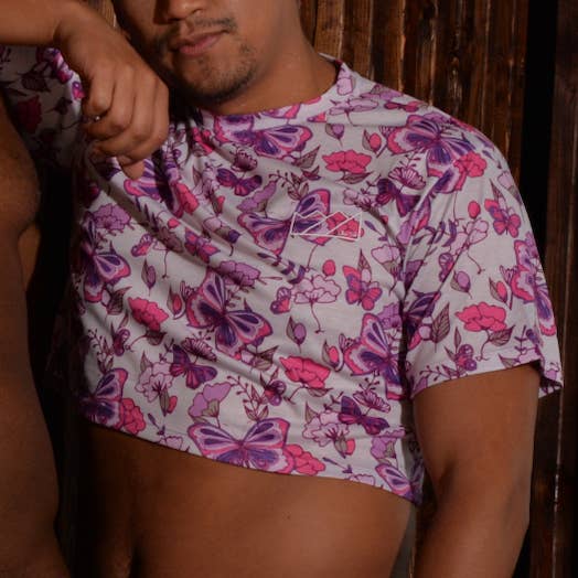 CTS Lavender Fields Crop for wholesale by Chris Turk Swim