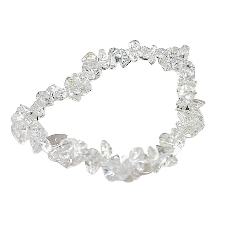 Bracelet - Crystal Quartz - Chips for wholesale by Arômes & Évasions