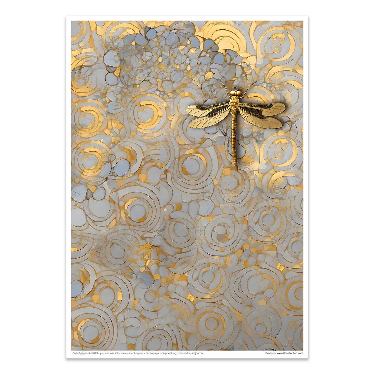 ITD Collection – material para artesanato por atacado – Kit Criativo MS043 - Inspirado em Klimt8