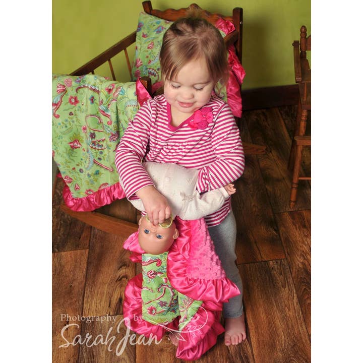 Minkee Baby Gifts - Wholesale Bedding Blanket - Kids & Baby - Purple Rose Swirl & Dandelion Minky Baby Blanket3