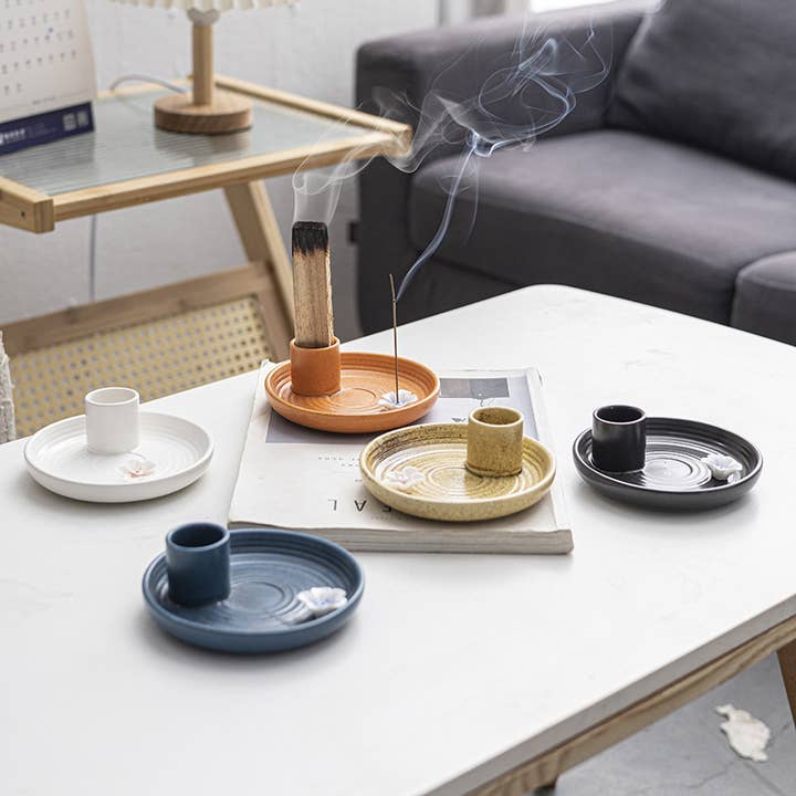 Ceramic incense holder sacred wood frame for incense burner for wholesale by ACNITE(We cover U.S. import duties)