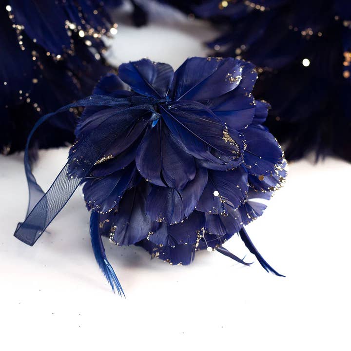Zucker Feather Products – wholesale Ornament – Navy Blue Christmas Ornament1