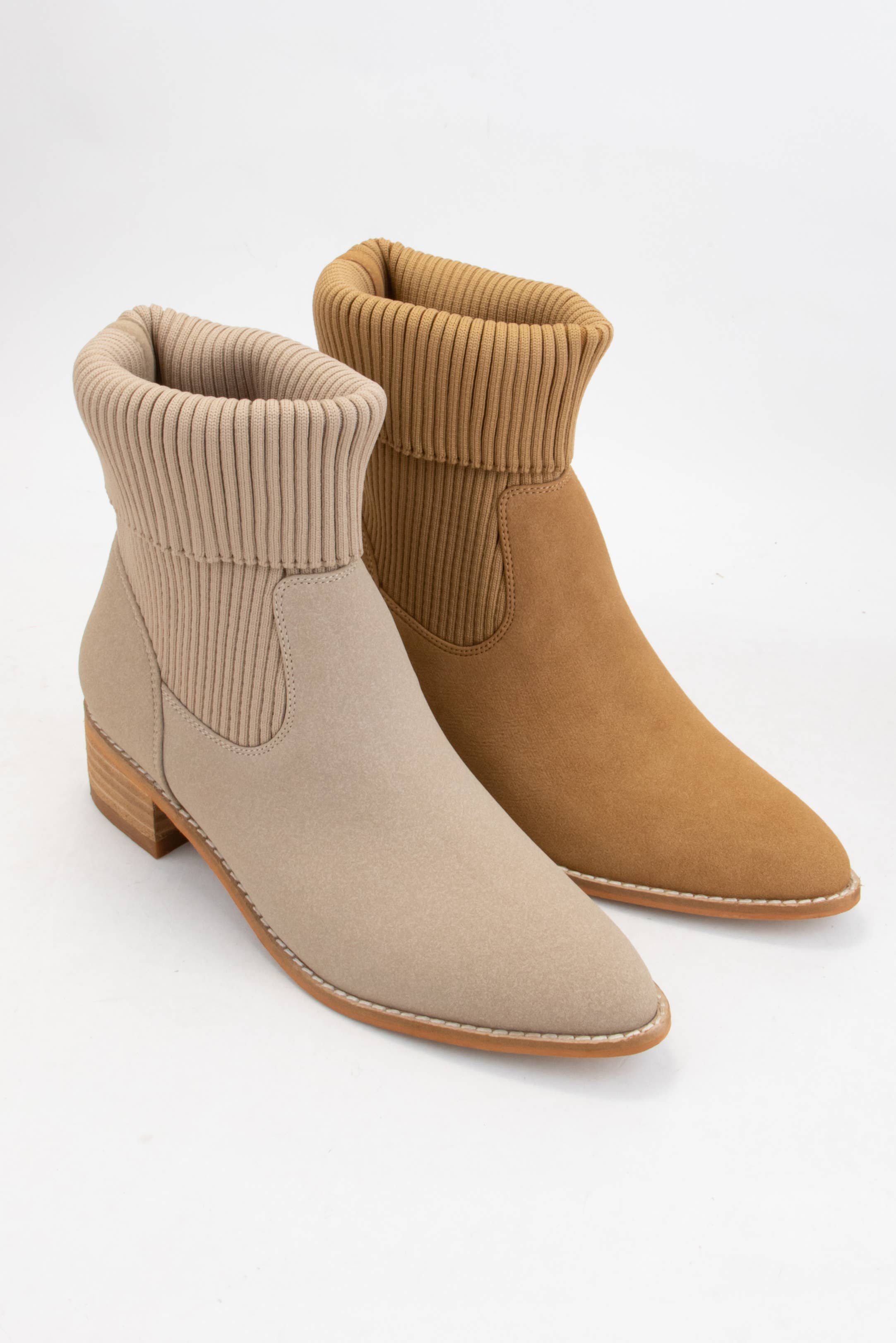 CCOCCI - Wholesale Laarsjes - Dames - MINIPAKKET COCOCCI | GEBREIDE LAARZEN MET OMGESLAGEN MANCHETTEN EN SPITSE NEUS7