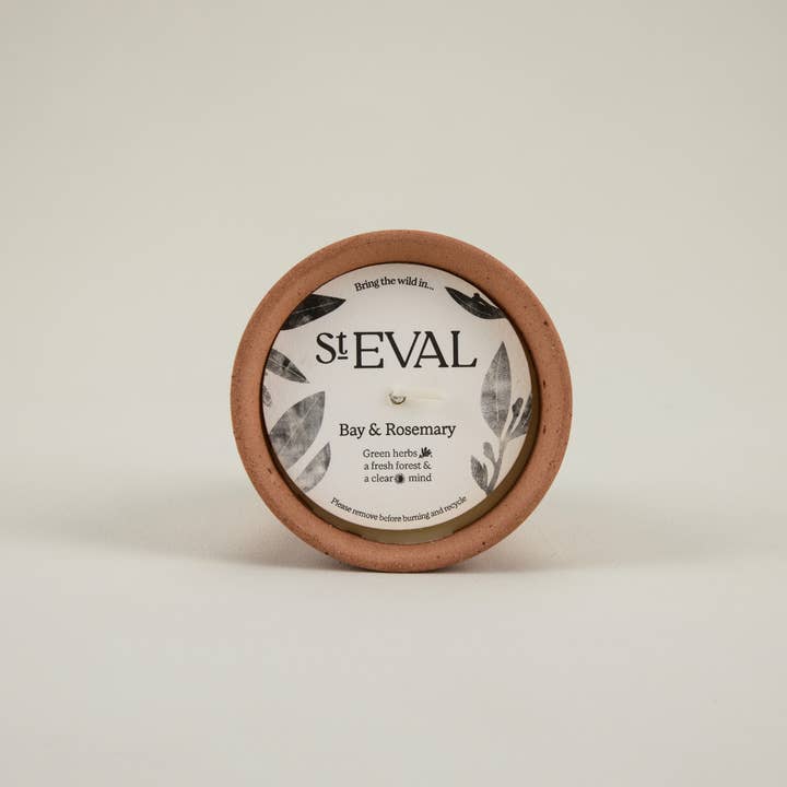 St Eval - Wholesale Jar/filled candle - Bay & Rosemary, Potager Pot, box of 61