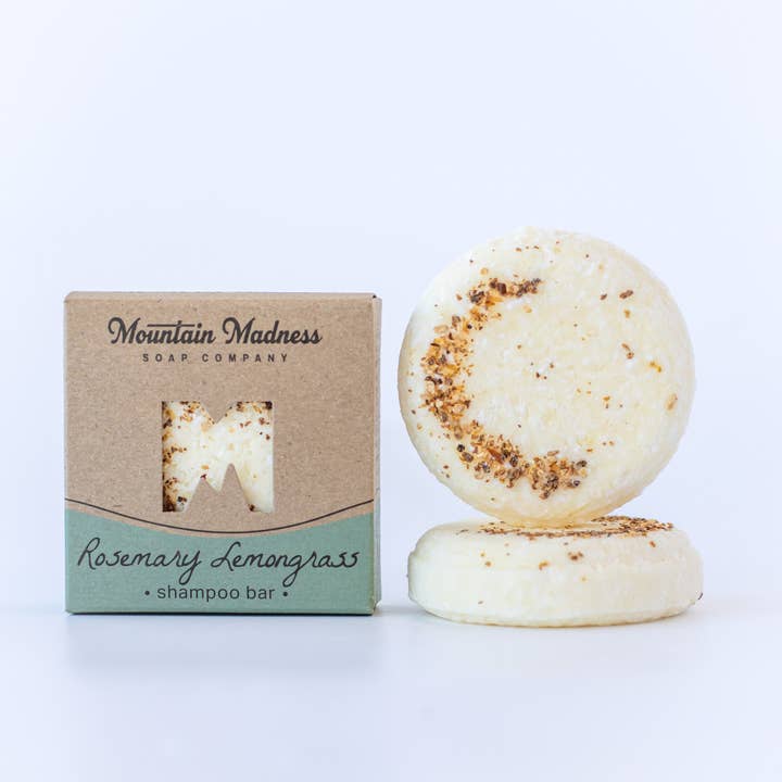 Rosemary Lemongrass Shampoo Bar | Fresh Herbal Clean for wholesale by Mountain Madness Soap Co.