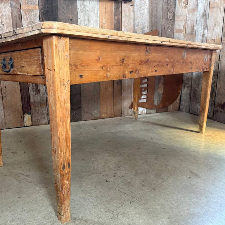 Antique Large Pine Farmhouse Dining Table, C 1830 for wholesale by belvoir