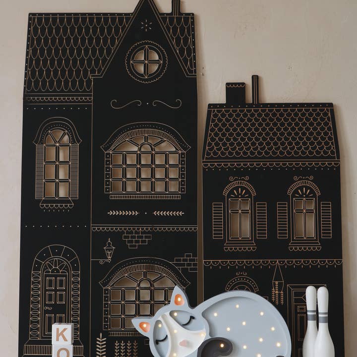 milin – Lousa - Crianças e bebés por atacado – Casa de habitação grande, lousa de madeira com giz8