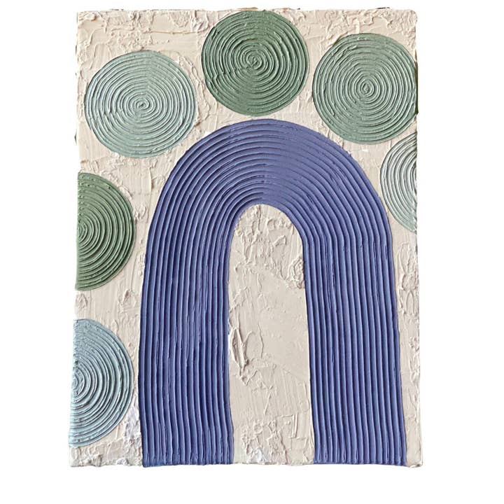 „Lila & Grün“//12" x 16" für den Großhandel von Seneca Avenue Arts