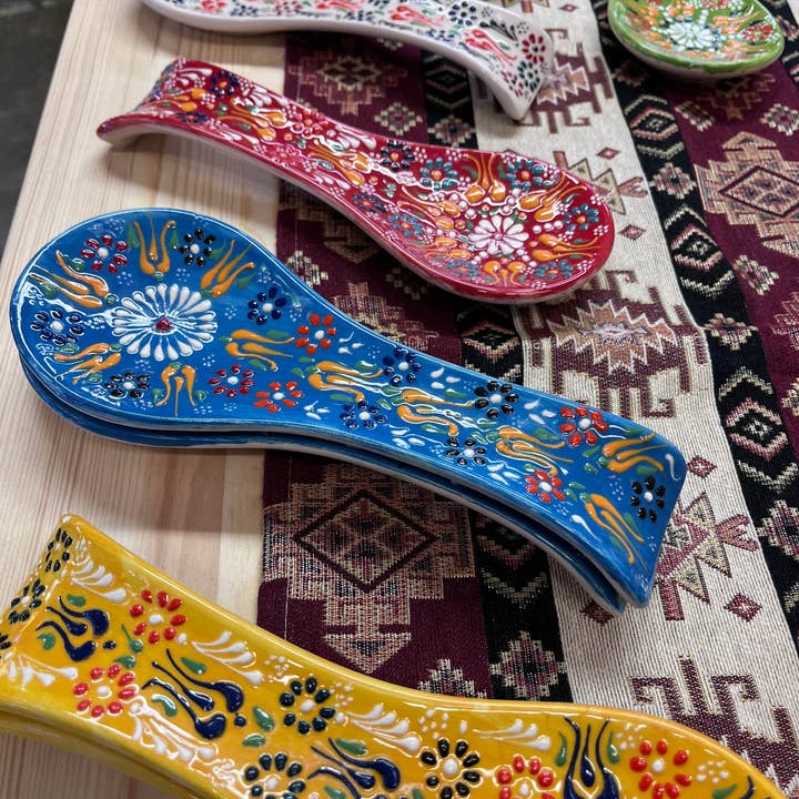 Traditional Turkish Spoon Rests - Min 10 Pcs Bundle for wholesale by Mediterranean Collection