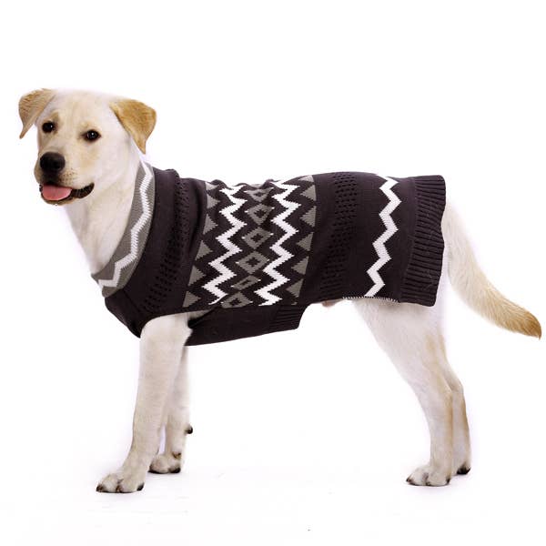 Article fermé - Pull en zigzag pour la vente par Dogo Pet