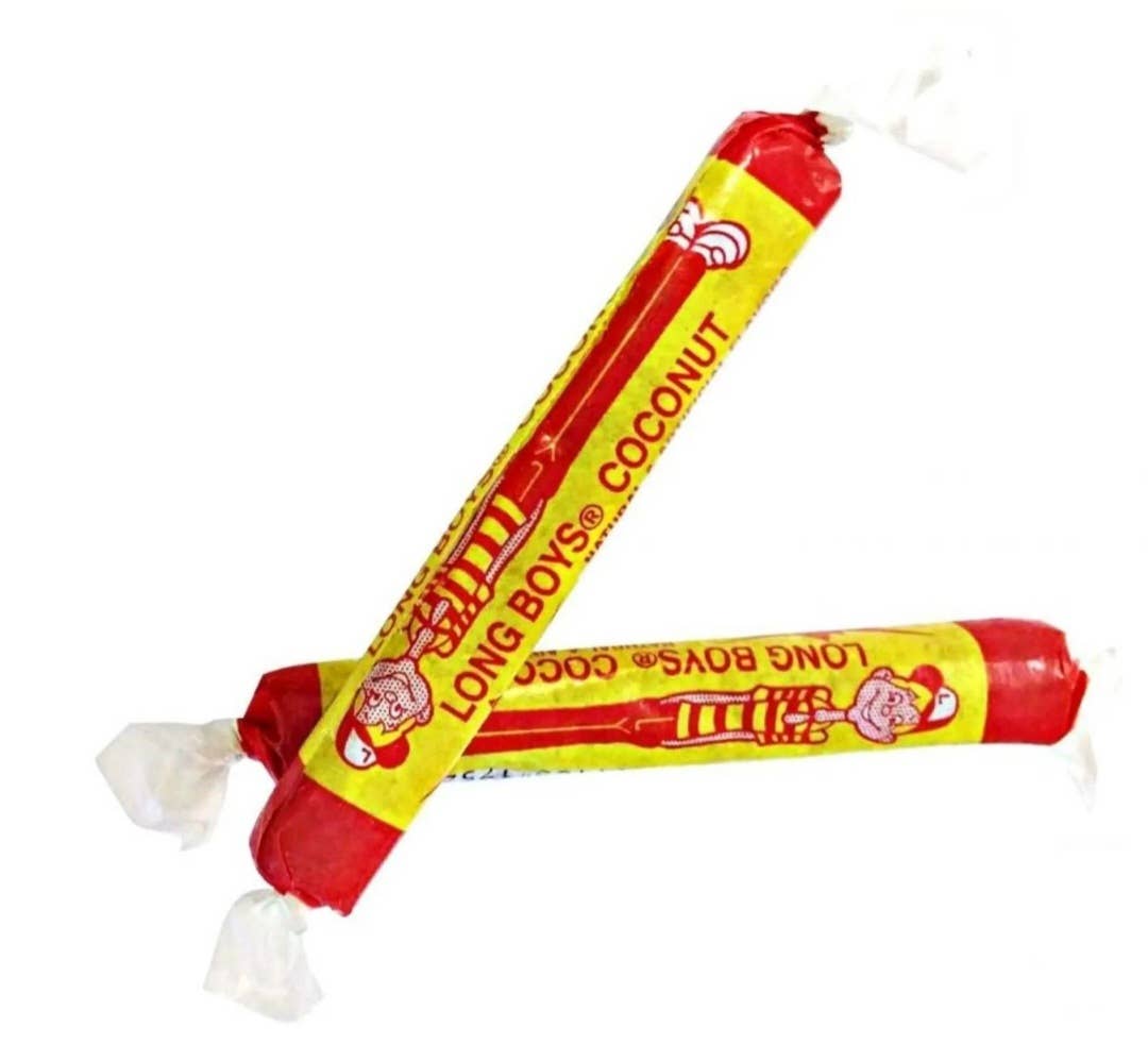 Majestic Wholesale - Wholesale Hard Candy - Coconut Long Boys Chewy Candy 0.39oz (48ct)1