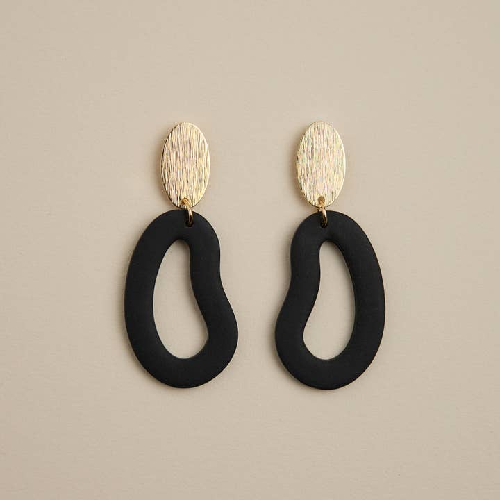 LYHO - Wholesale Hangende/ronde oorbellen - Maria | Handgemaakte kleien oorbellen | LYHO12